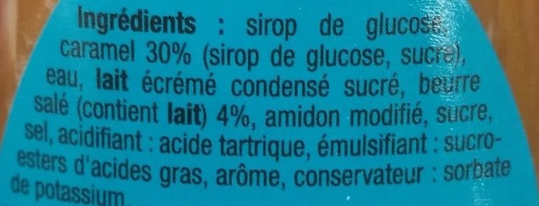 Auchan Nappage caramel au beurre salé packshot