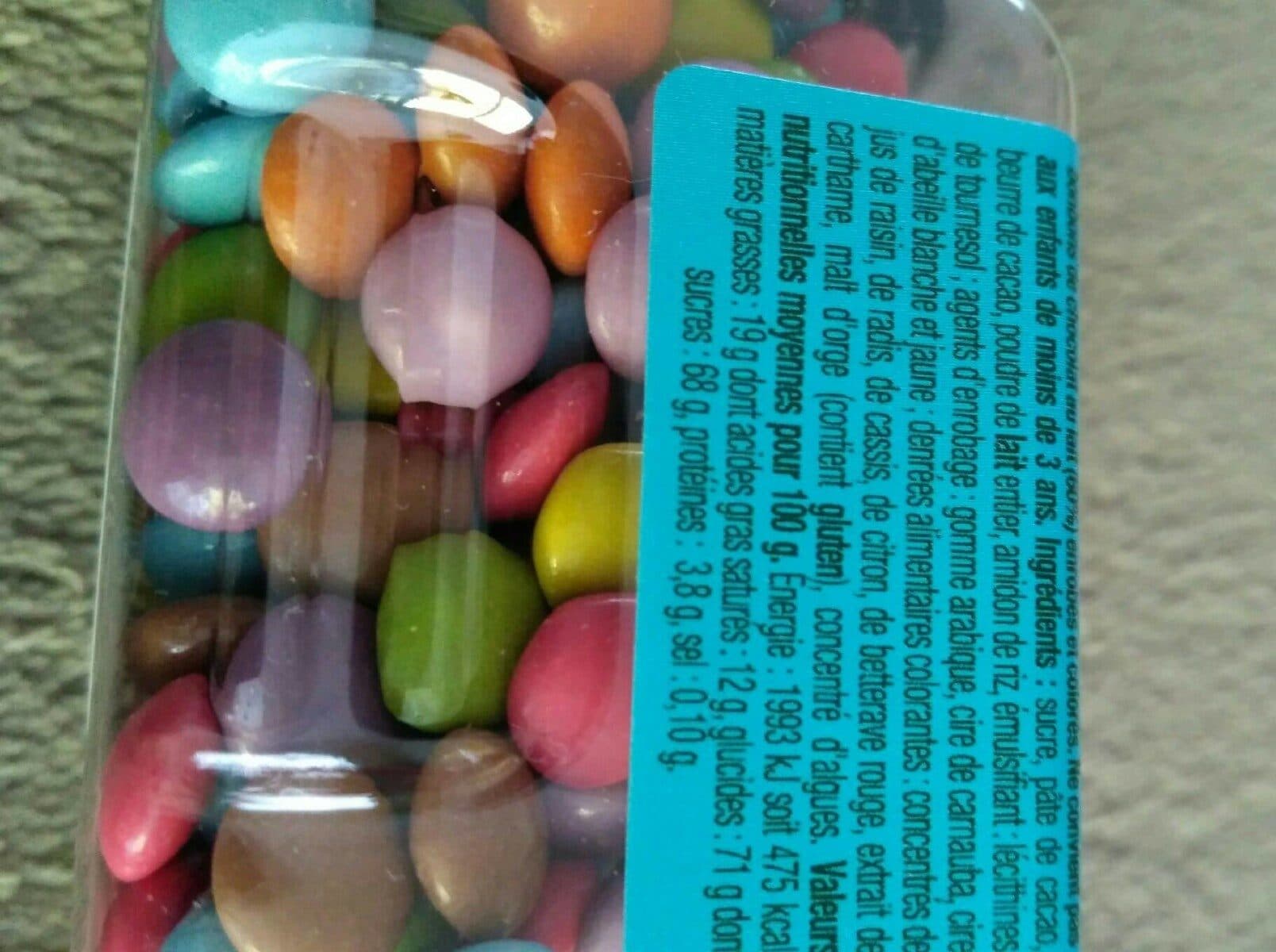 Auchan Les Aides Pâtissières – Pastilles choco multicolores packshot