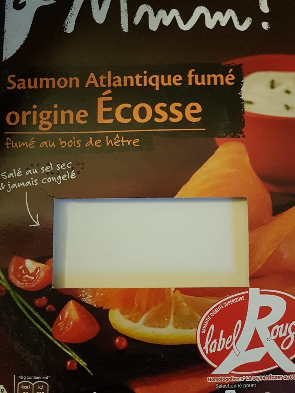 Mmm! Saumon Atlantique fumé origine Ecosse packshot