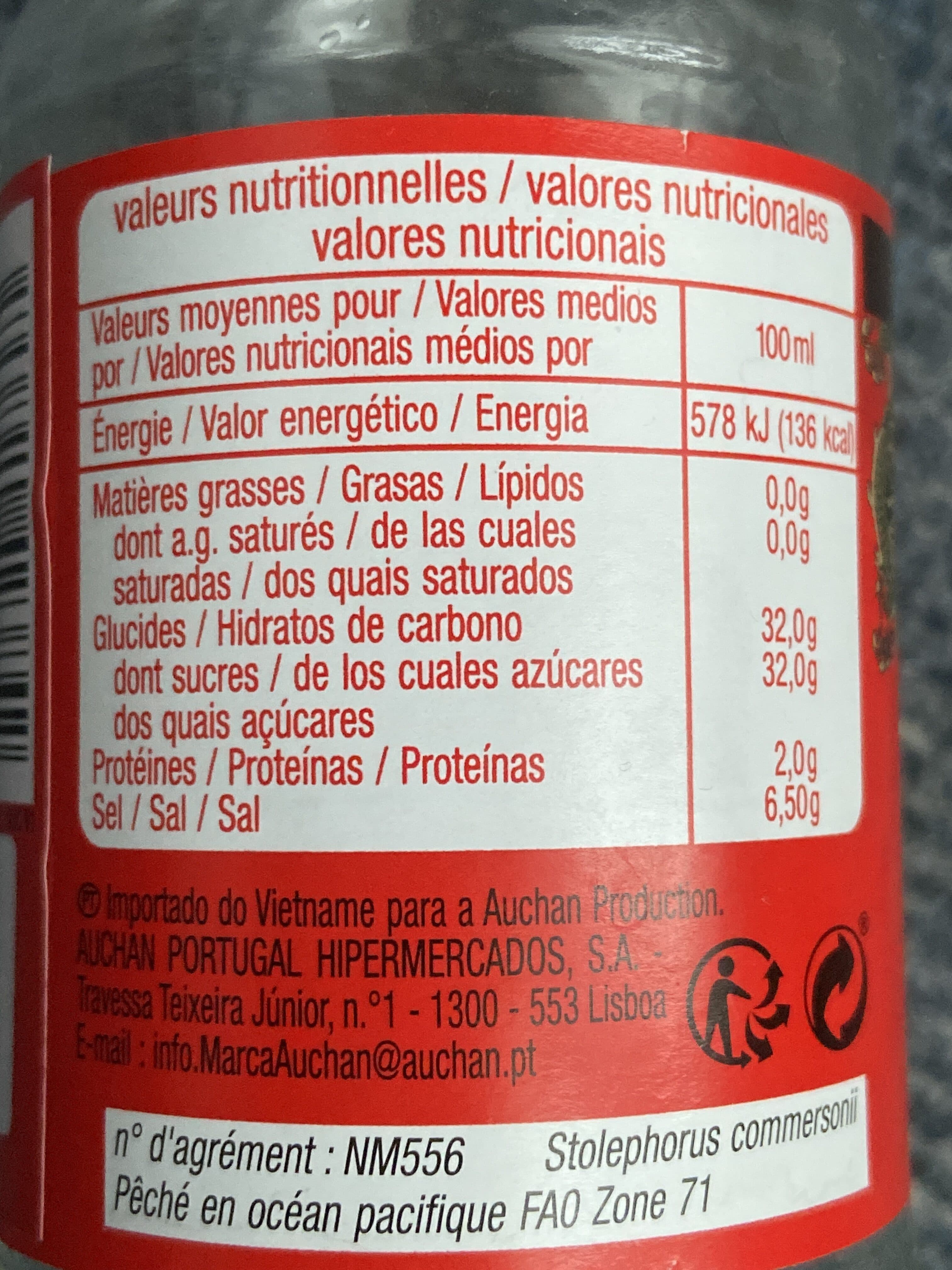 Auchan Sauce nems packshot