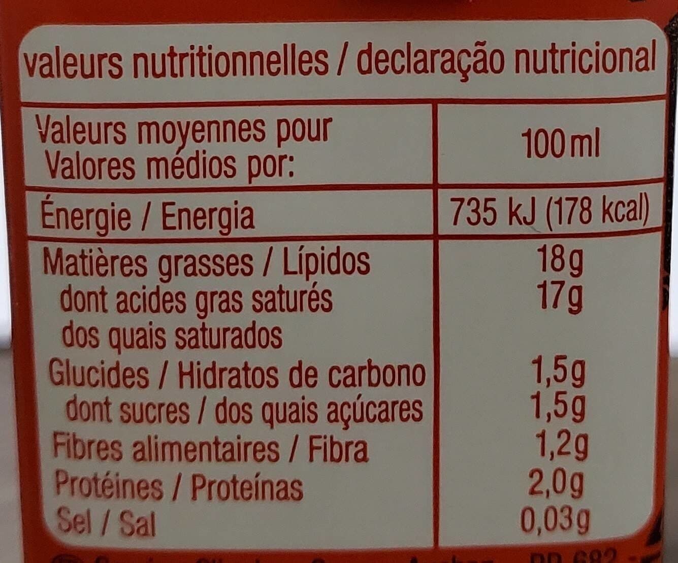 Auchan Lait de coco packshot