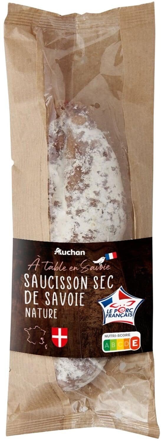 AUCHAN MMM Saucisson sec de Savoie Nature packshot