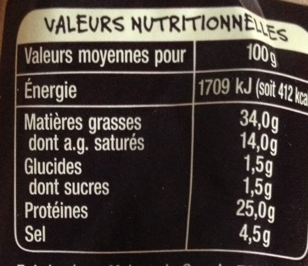 Auchan Saucisson sec de Savoie Nature packshot