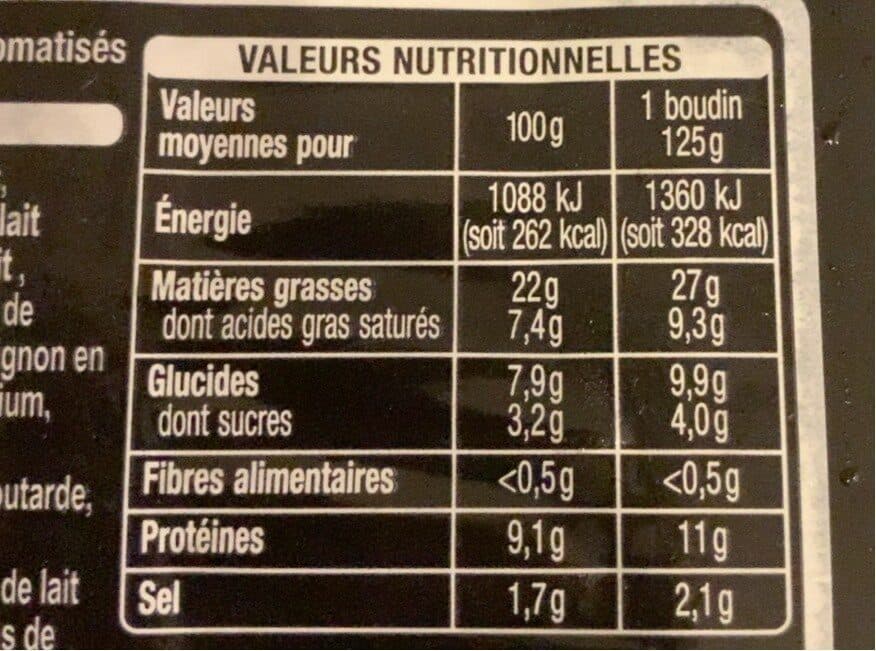 Auchan Boudins blancs aux cèpes, aromatisés packshot