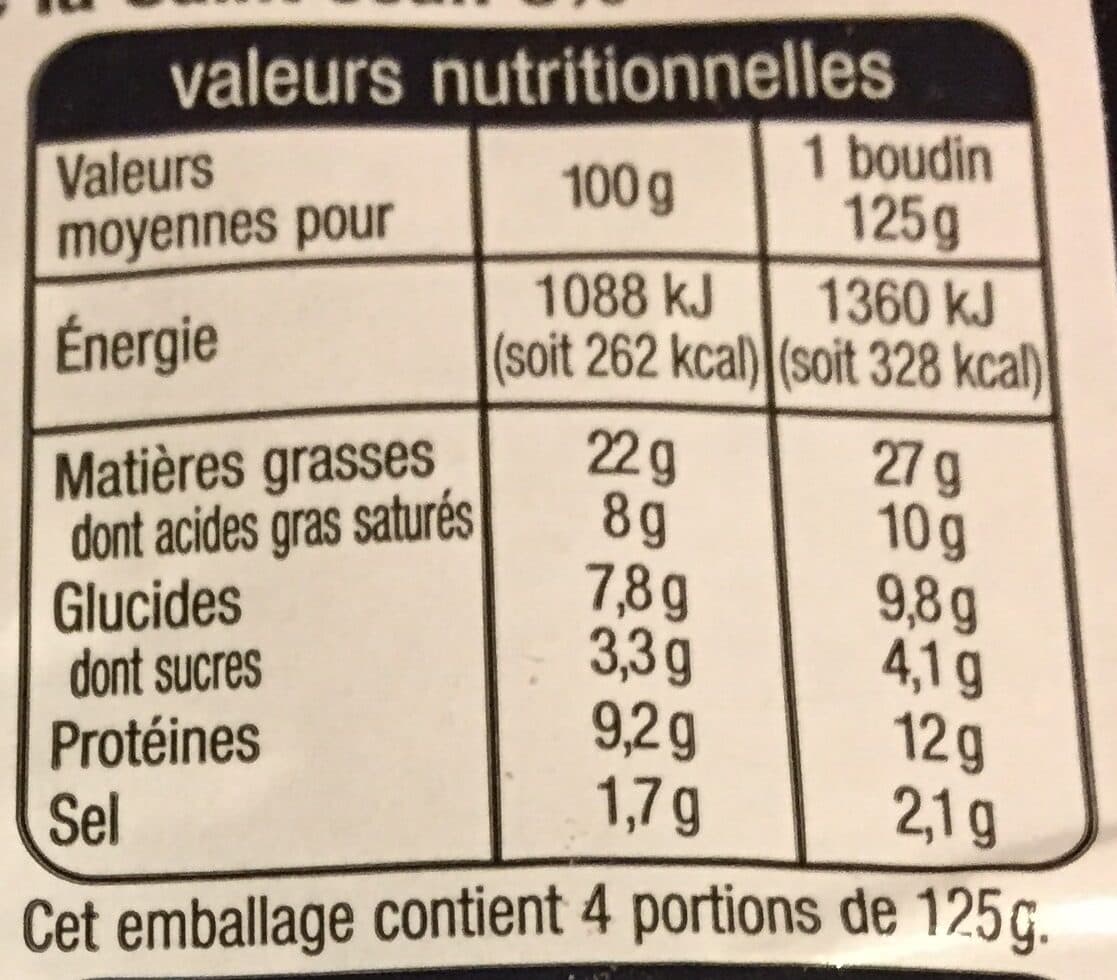 Auchan boudins blancs à la truffe de la Saint-Jean 3% packshot