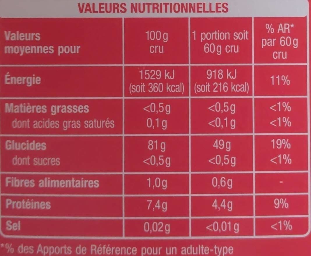 Auchan Riz long grain incollable 10 min packshot