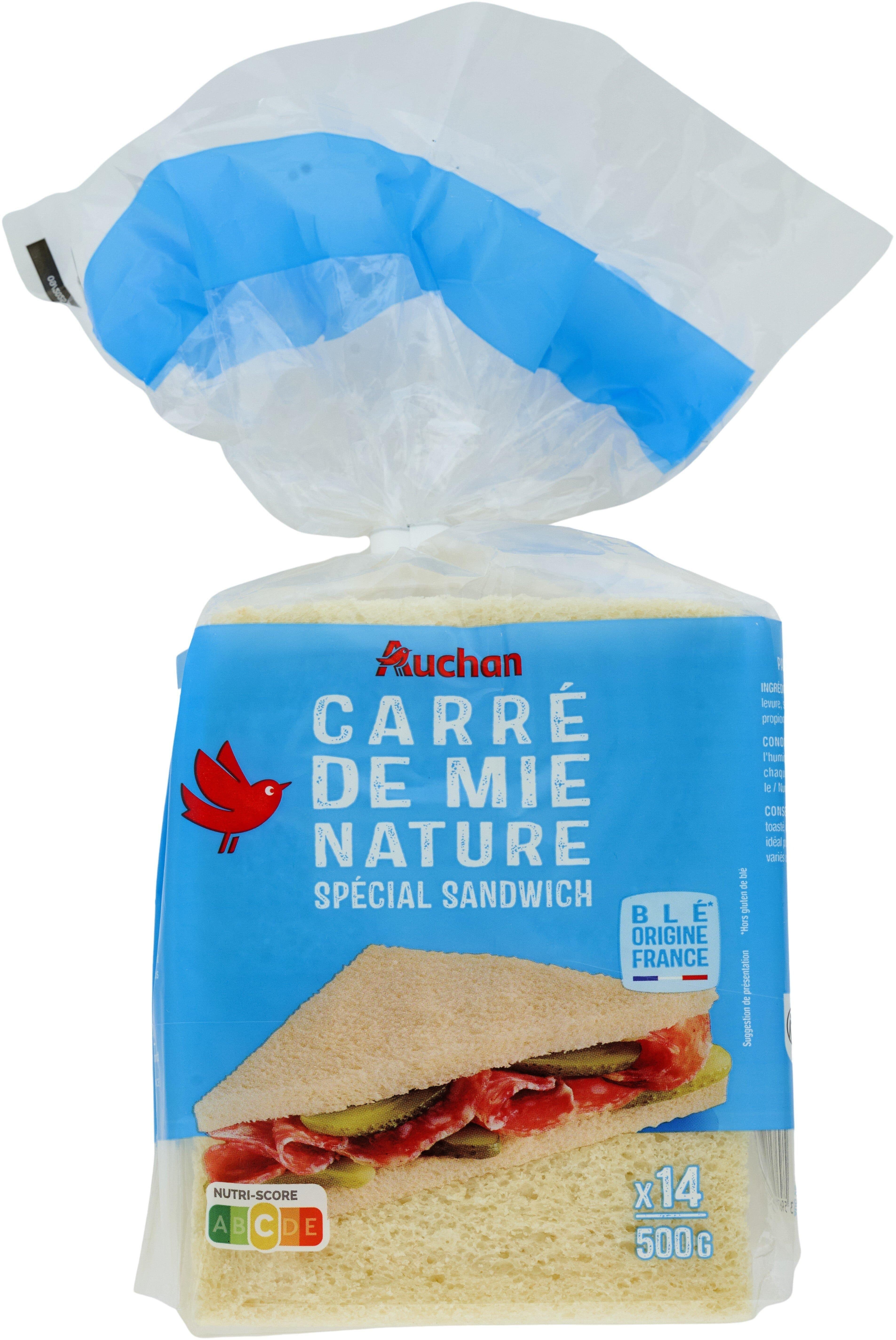 Auchan Carré de mie nature spécial sandwich packshot