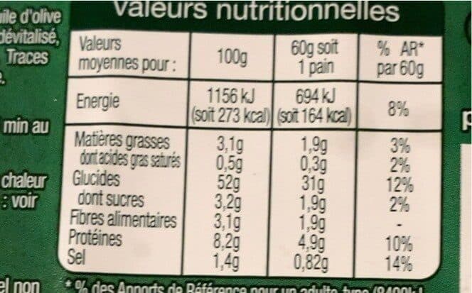 Auchan Panini à garnir packshot