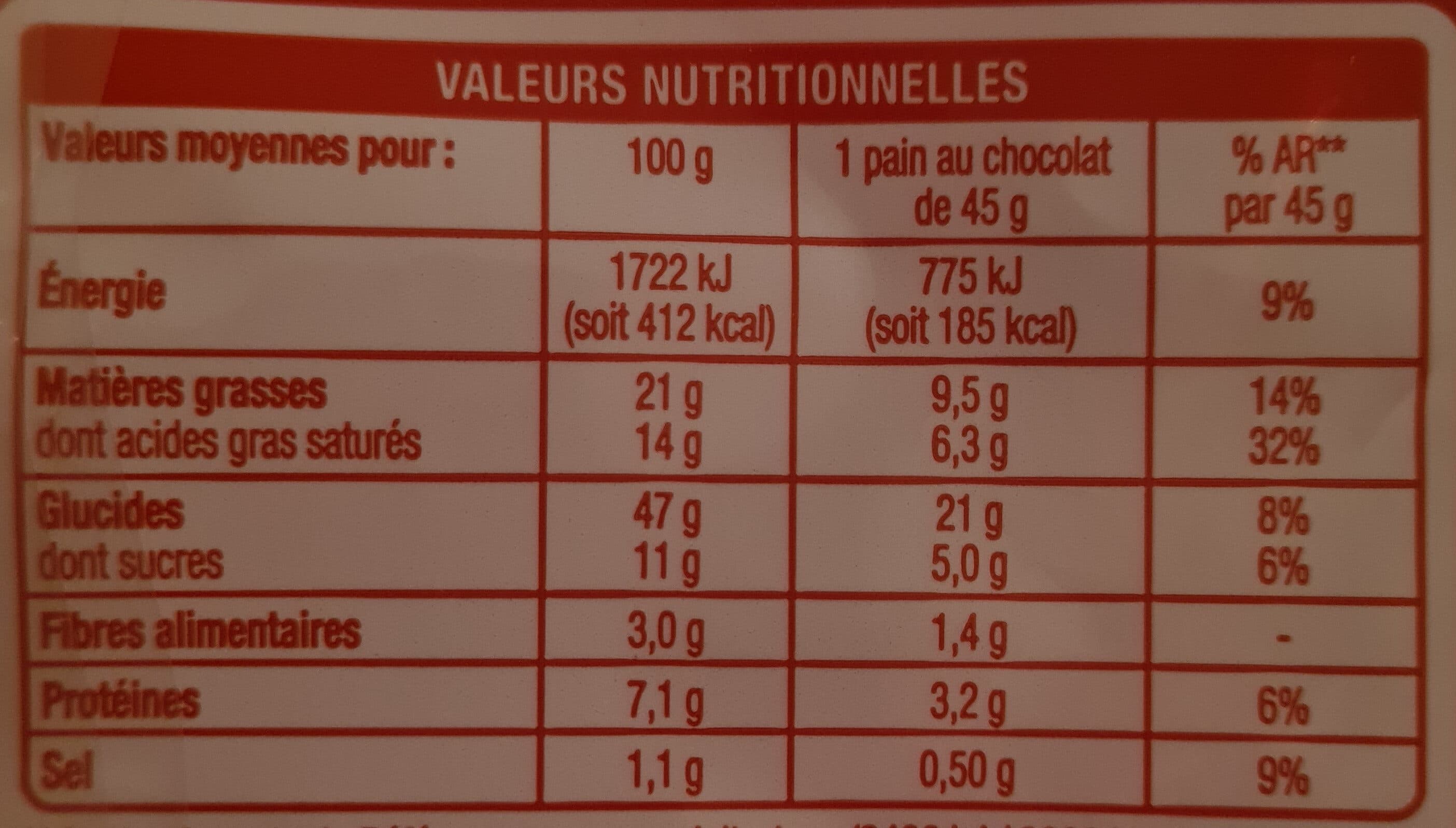 Auchan Pains au chocolat packshot