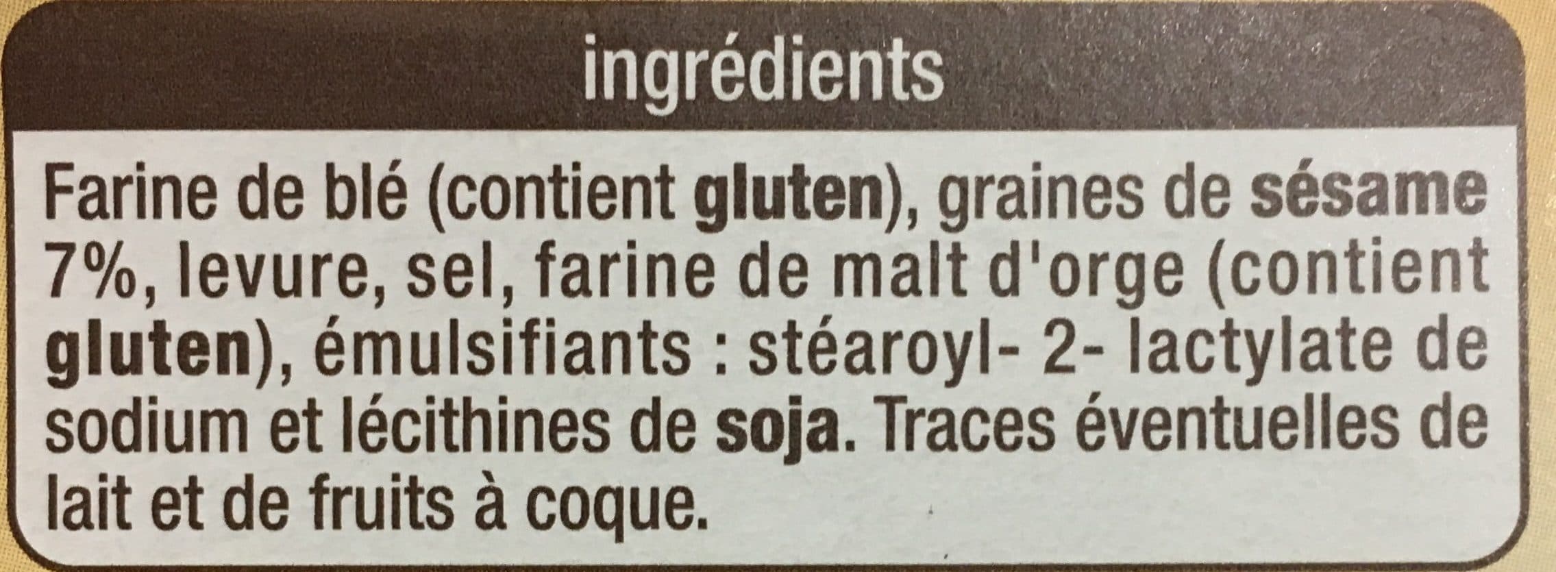 Auchan Apéri'toasts sésame packshot