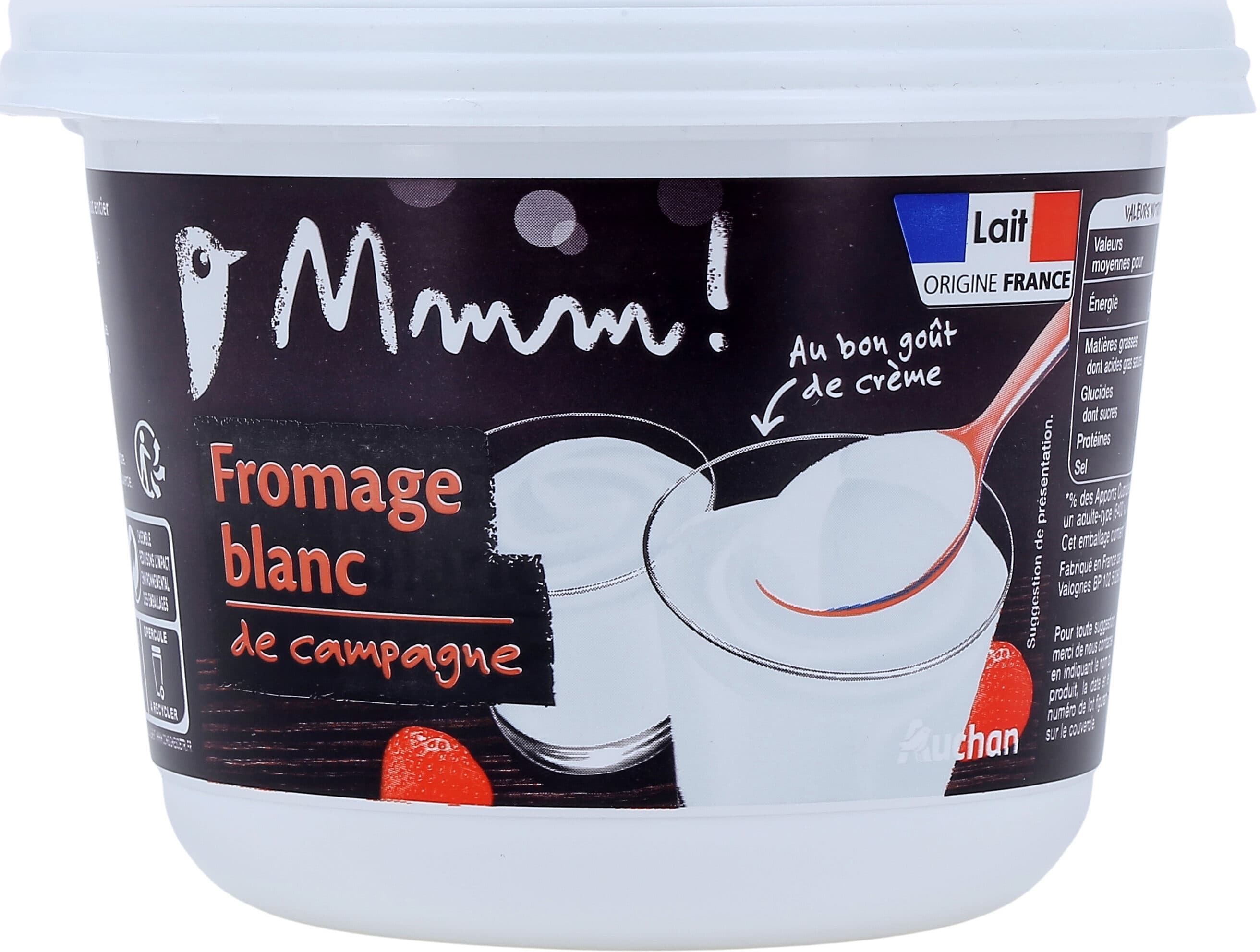 Auchan Fromage Blanc de Campagne packshot