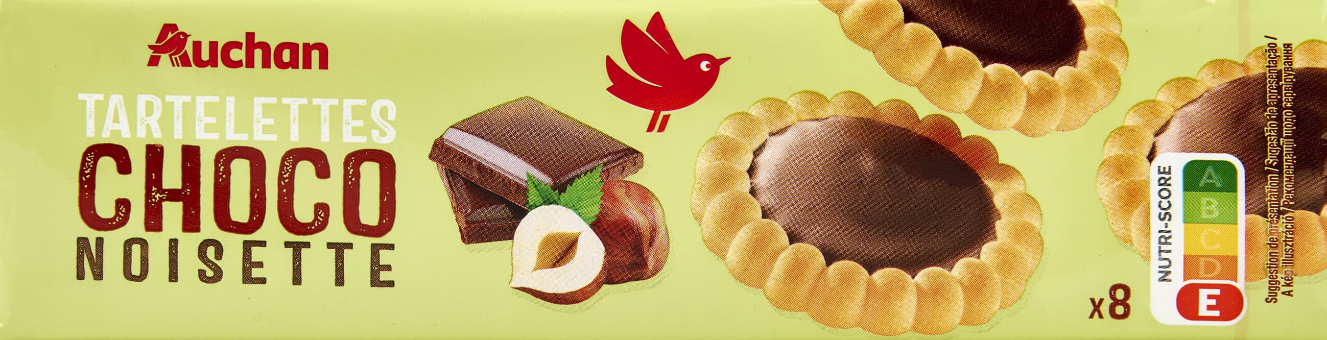 Auchan Tartelettes Choco Noisette packshot