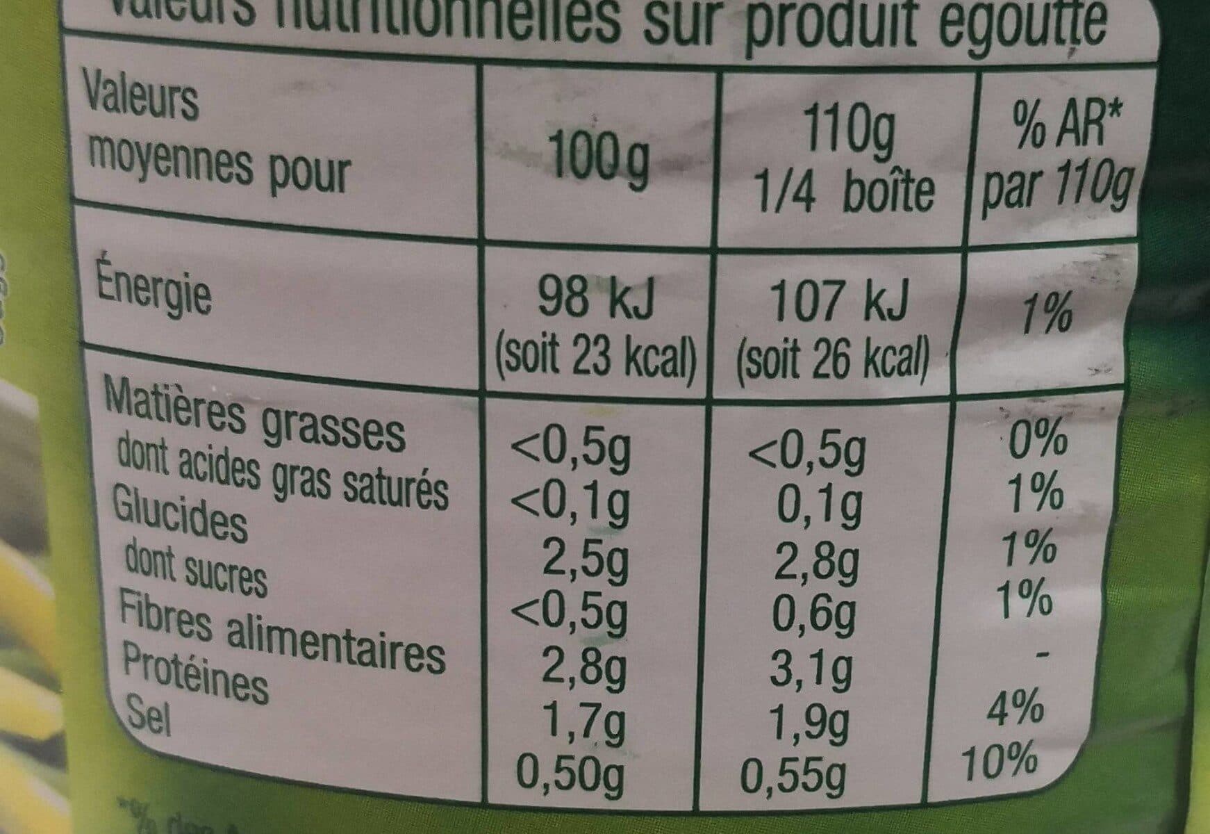 Auchan Duo haricots verts et haricots beurre extra fins coupés packshot