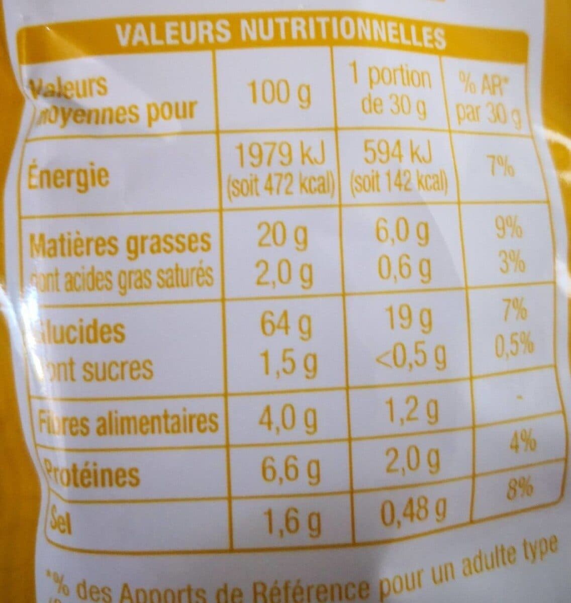 Auchan Tortilla saveur Fromage packshot