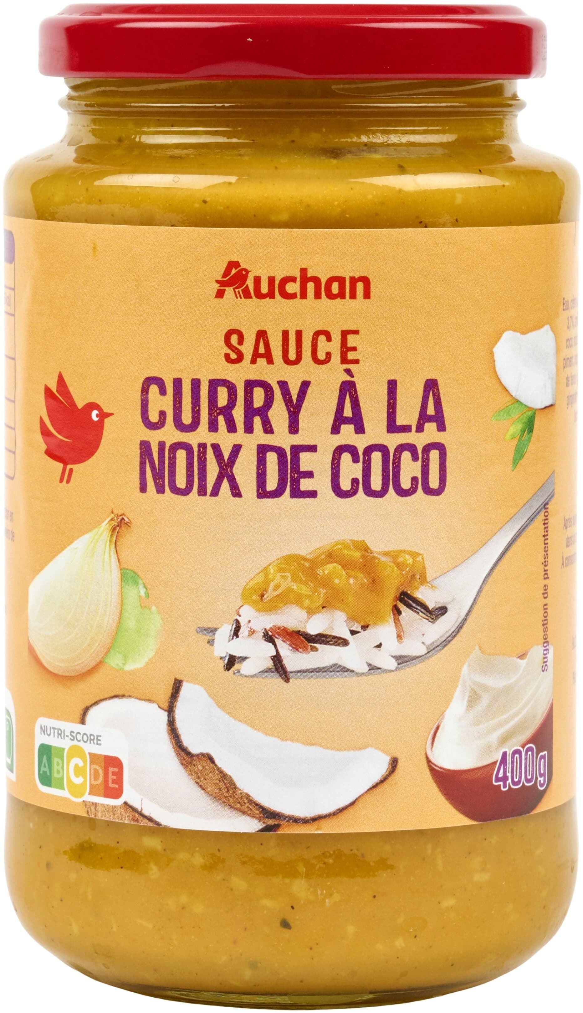 Auchan Sauce Curry à la noix de coco packshot