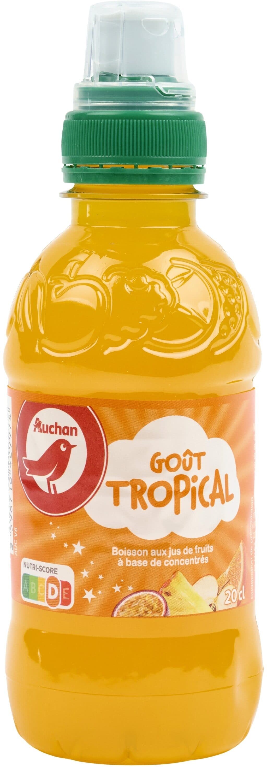 Auchan Tropical - Boisson aux jus de fruits à base de concentrés packshot