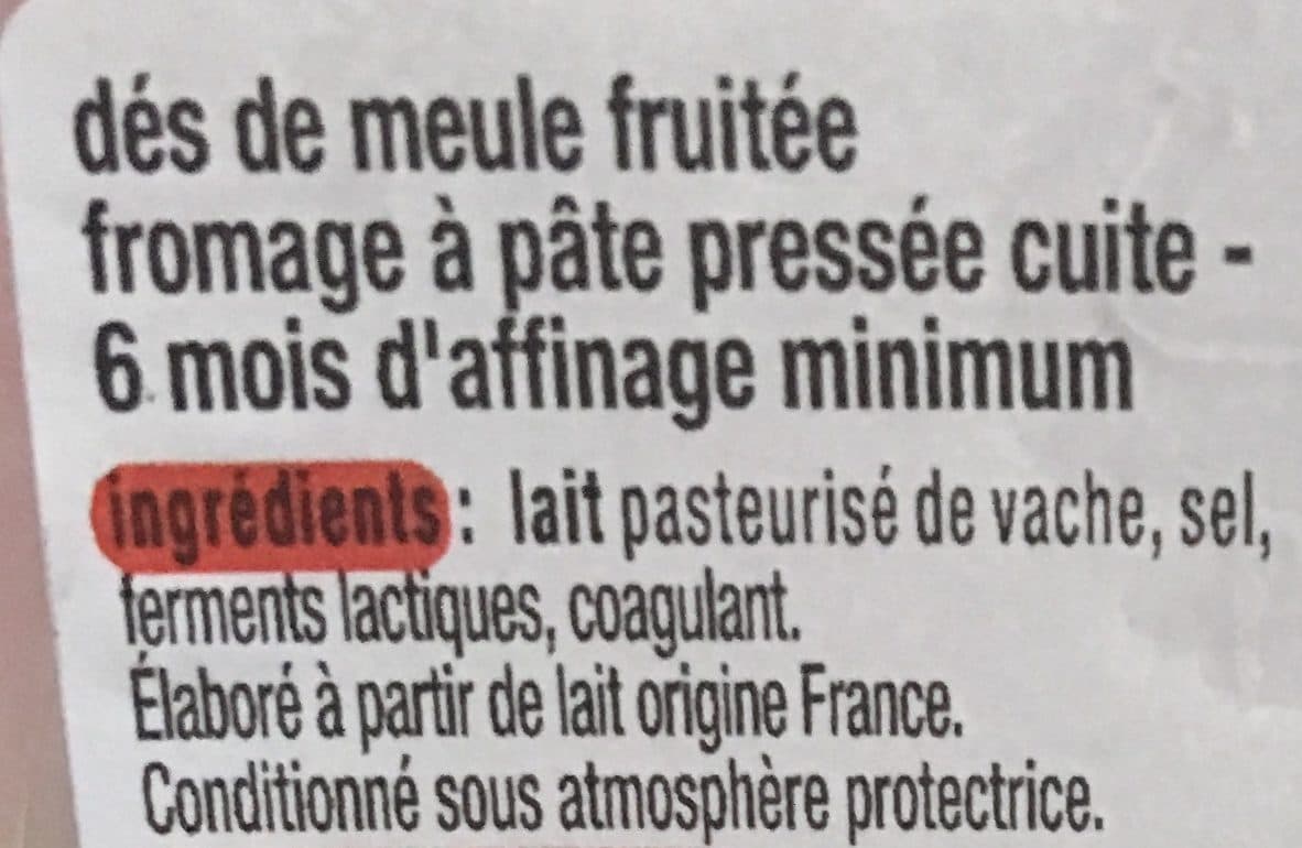 Auchan Meule Fruitée packshot