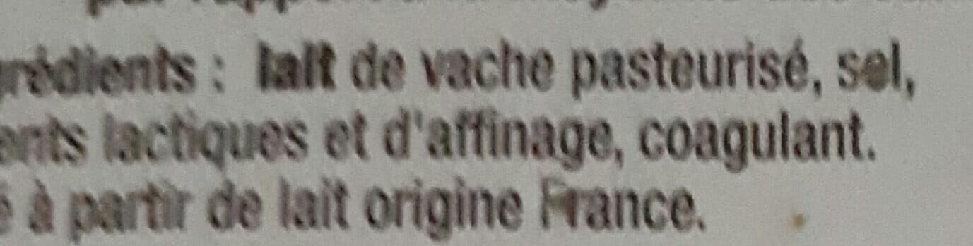 Auchan Le CamembertSel Réduit de 30% ** Par rapport à la moyenne des camemberts (source : table Ciqual 2013) packshot