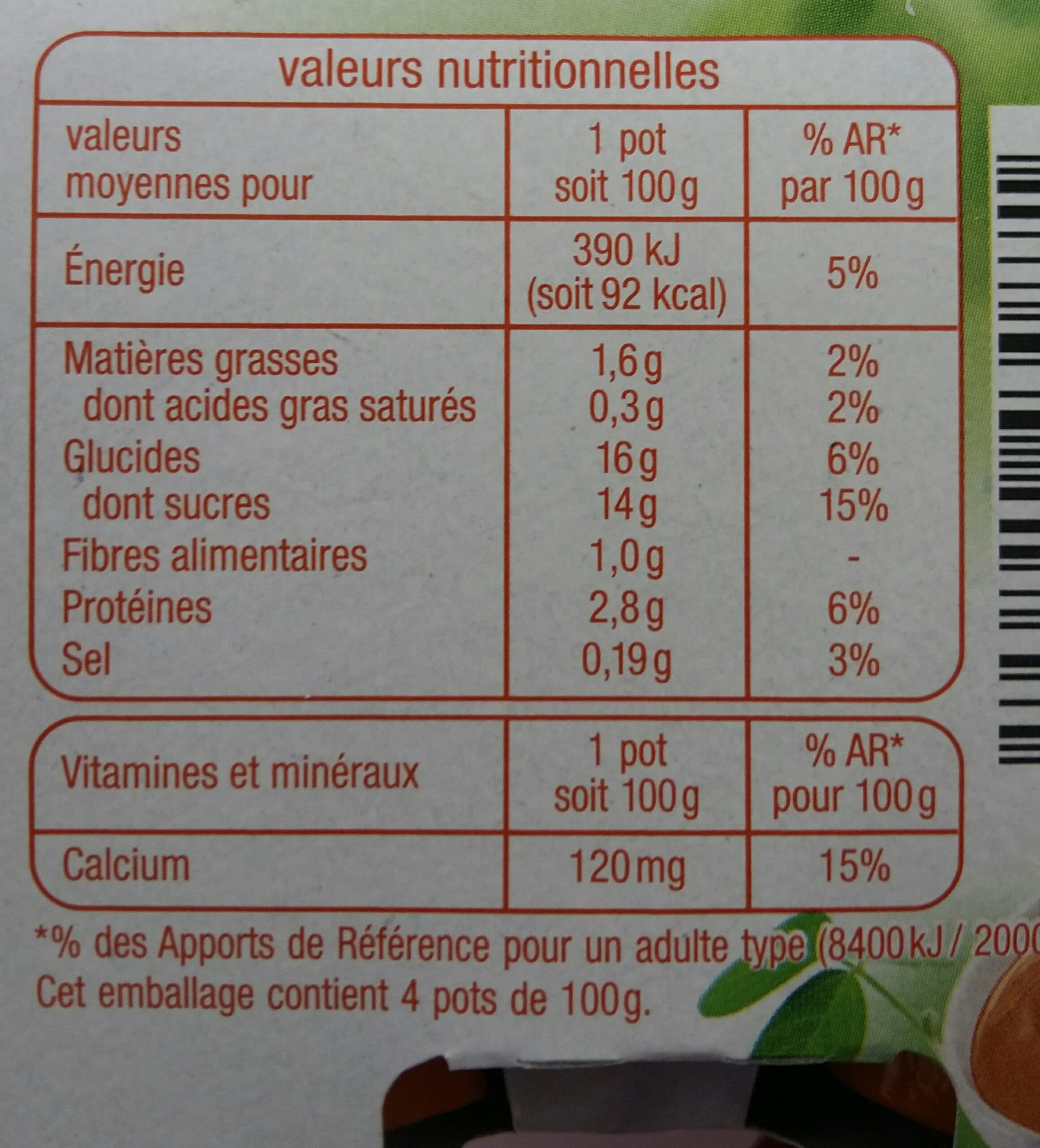 Auchan Dessert au soja, au caramelPicto Soja Origine France sans OGM packshot