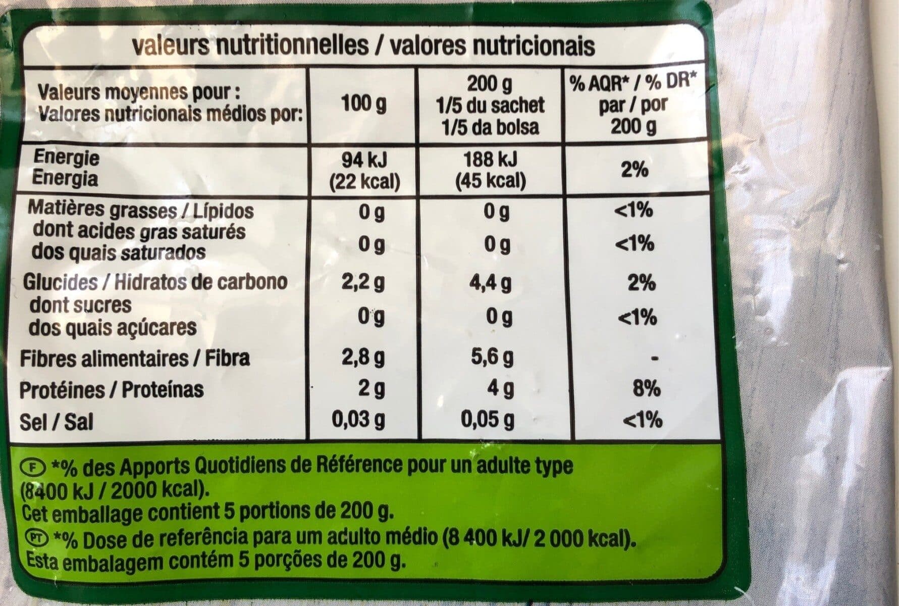 Auchan Choux-fleurs en fleurettes packshot