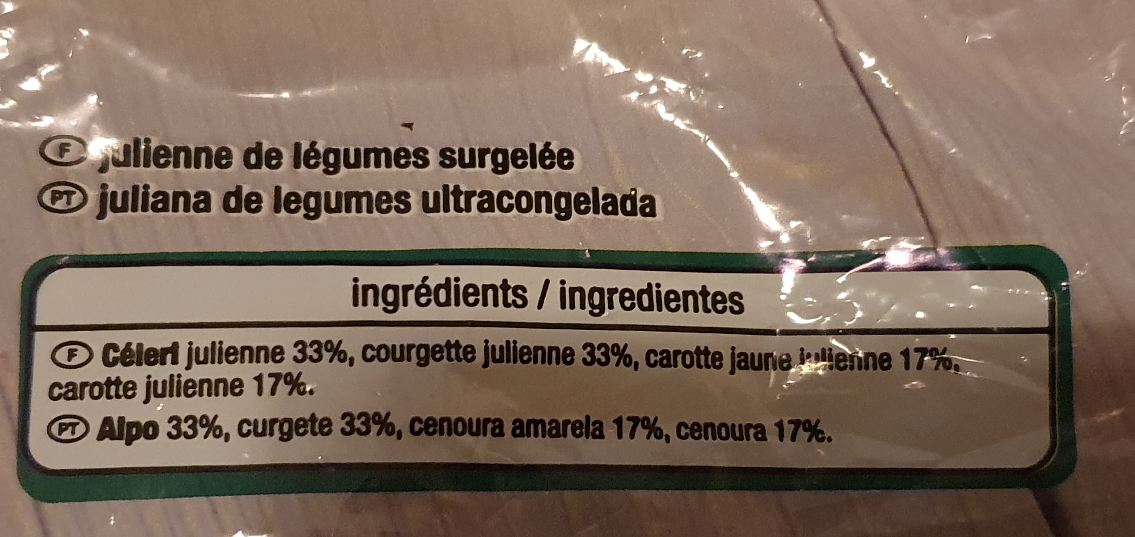 Auchan Julienne de légumes packshot