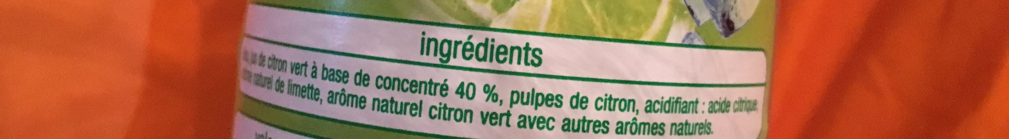 Auchan Citron vert à diluer = 5L de boisson packshot