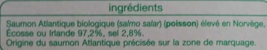 Auchan Emincés de saumon fumé BIO packshot