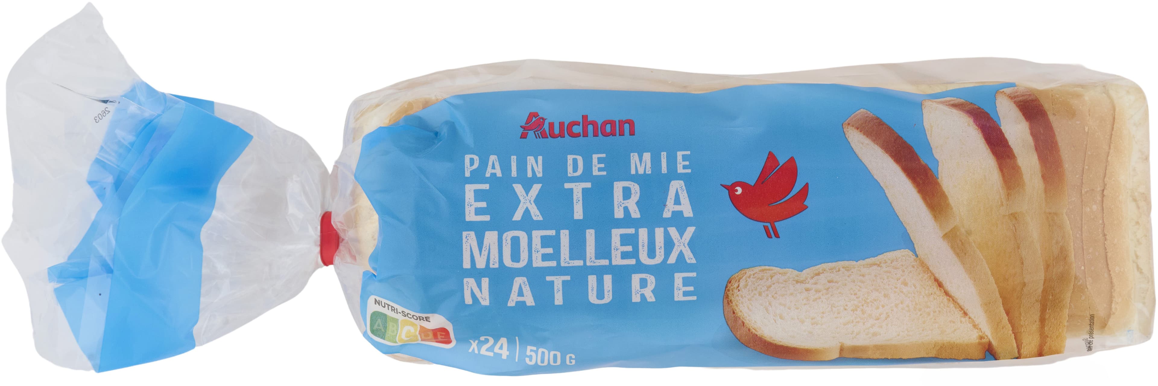 Auchan Pain de mie nature extra moelleux nature packshot