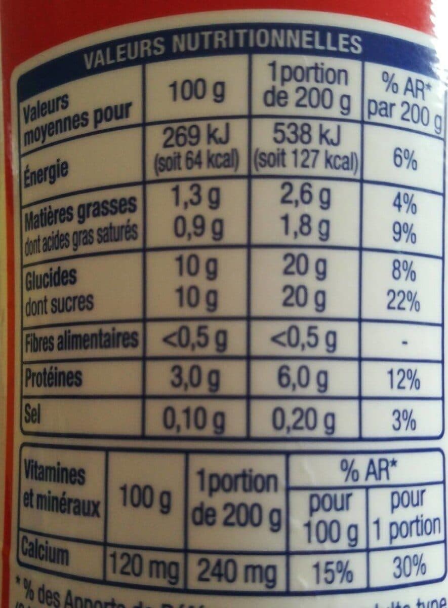 Auchan Yaourt a boiresaveur fraise packshot