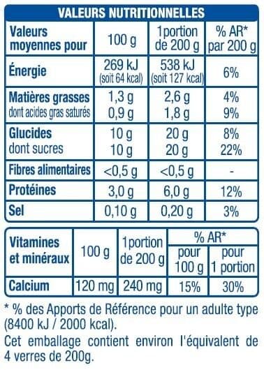 Auchan Yaourt a boiresaveur vanille packshot