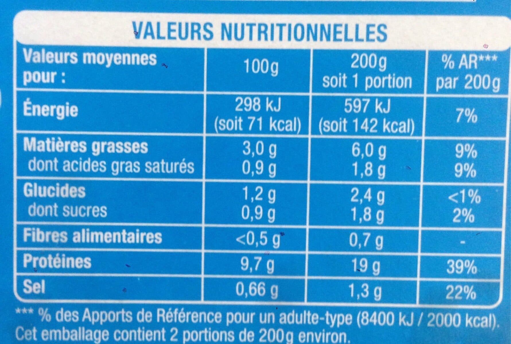Auchan Colin d'Alaska sauce crevettes packshot