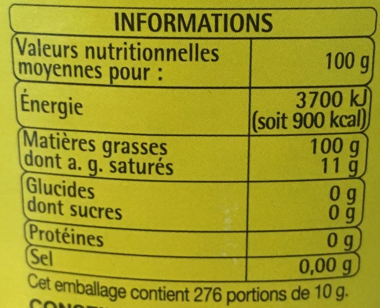 Auchan Huile de Tournesol packshot