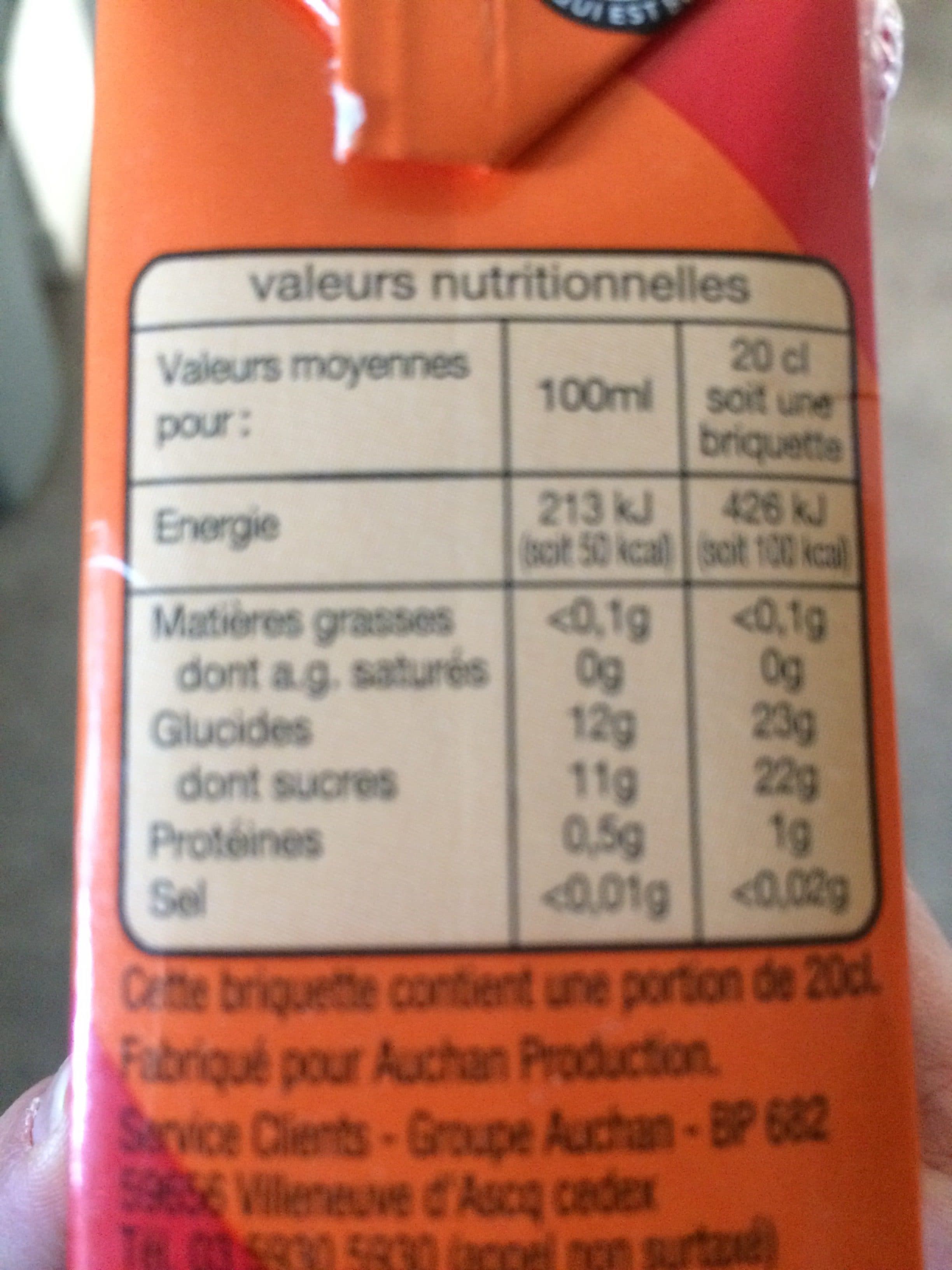 Rik&rok Nectar orange peche abricot packshot