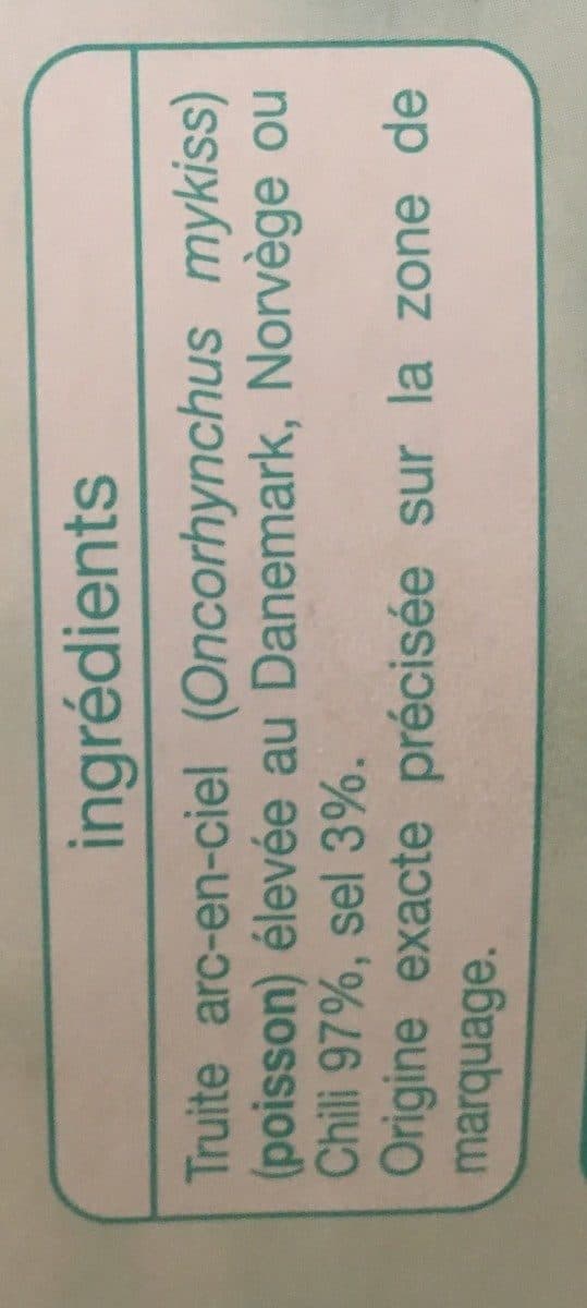Auchan Emincés de Truite fumée au bois de hêtre packshot