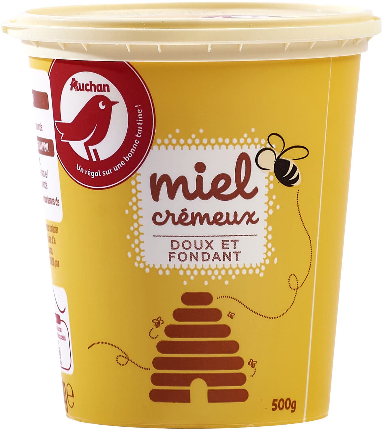 Auchan Miel de fleurs crémeux doux et fondant packshot