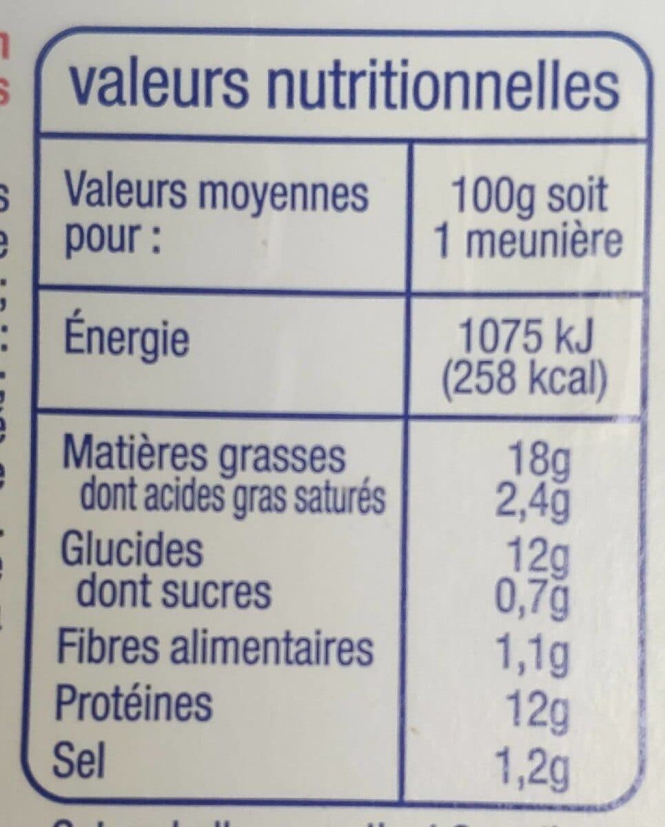 Auchan saumon - façon meunière - Préparation à base de saumon Atlantique packshot