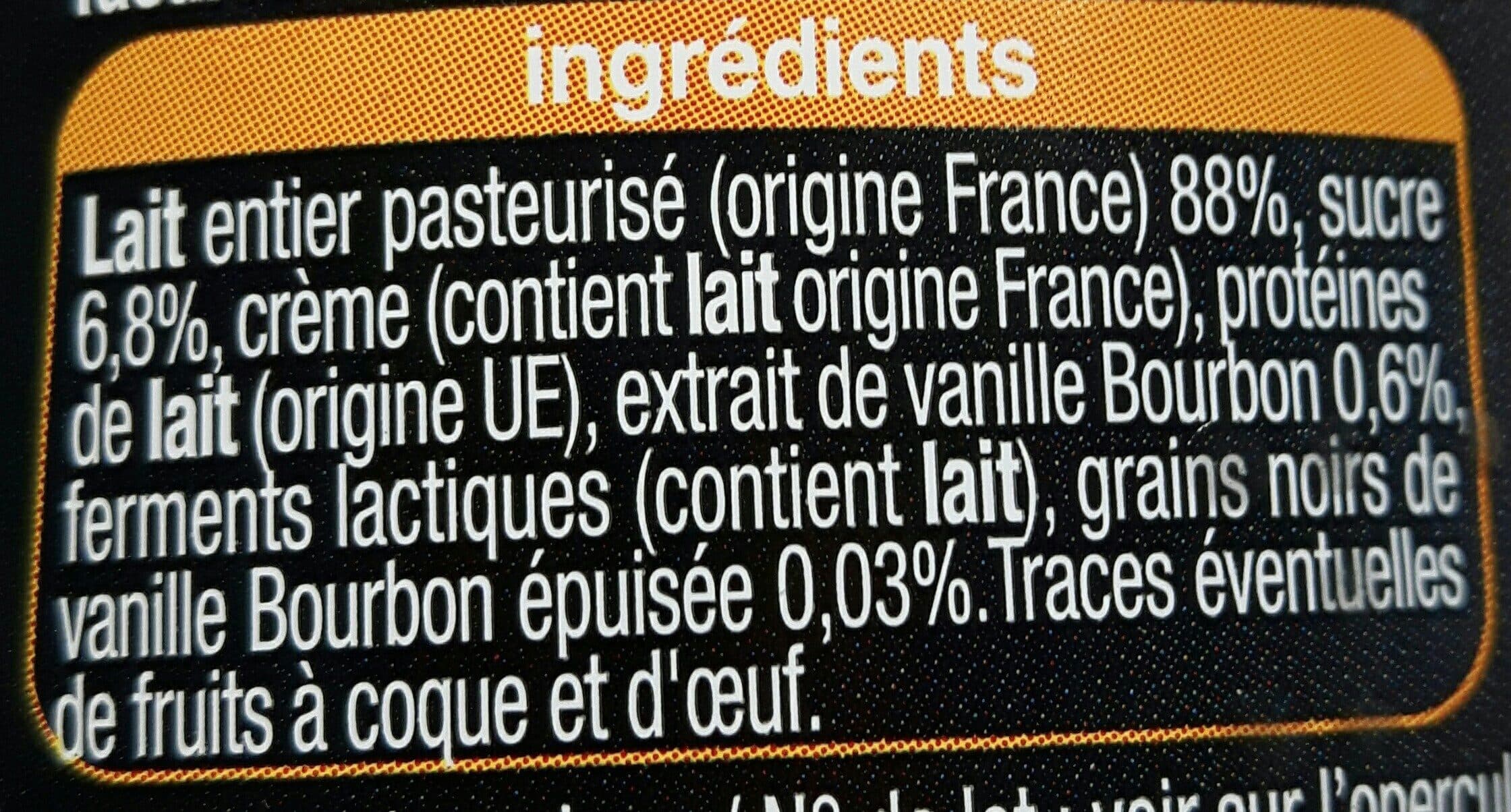 Pause Snack Auchan Yaourt au lait entier vanille packshot