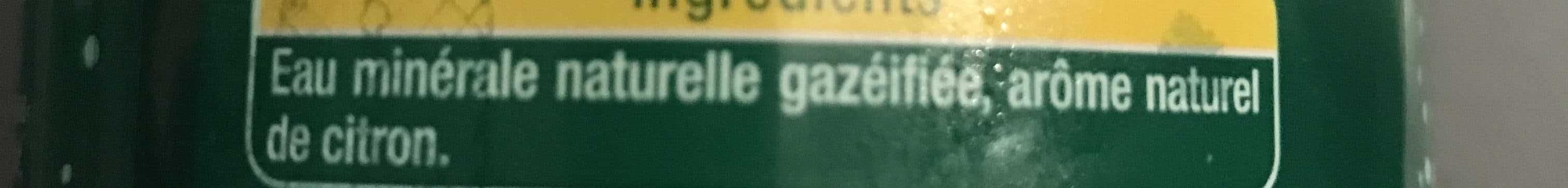 Auchan Eau minérale pétillante saveur citron packshot