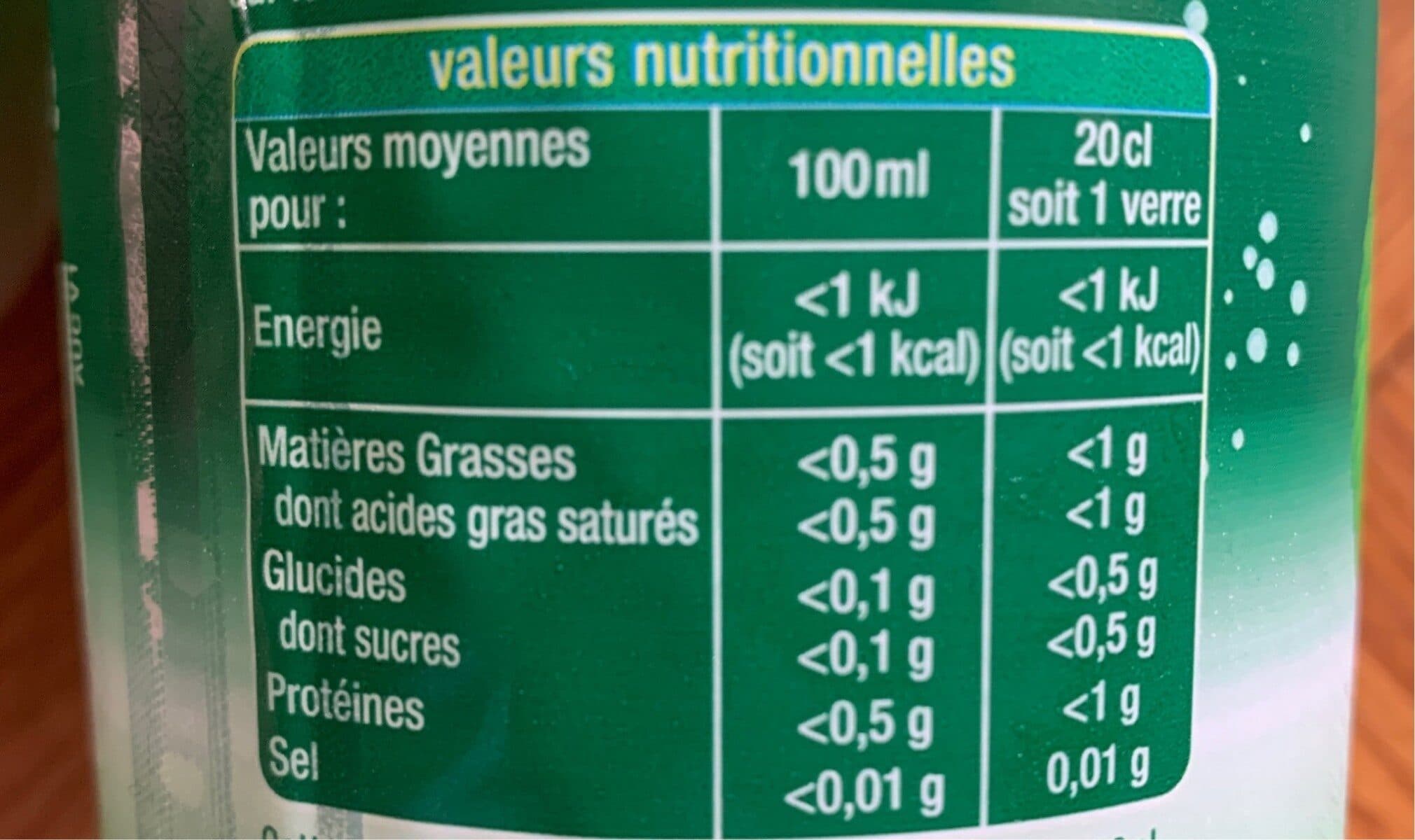 Auchan Eau minérale pétillante sans sucres saveur menthe packshot