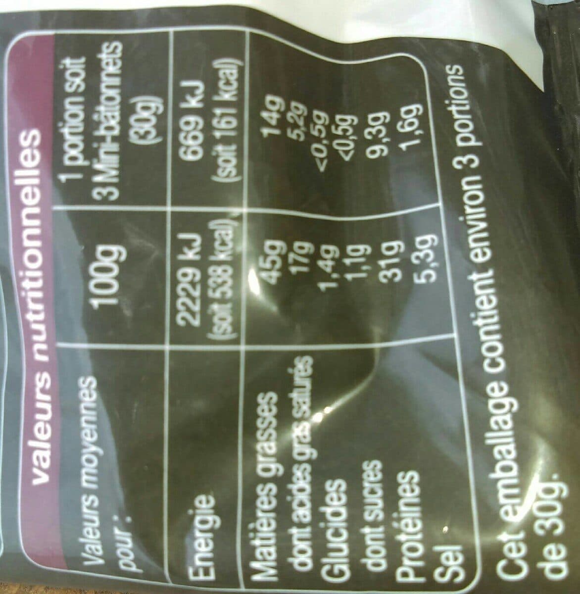 Auchan Mini-Bâtonnets saucisses sèches packshot