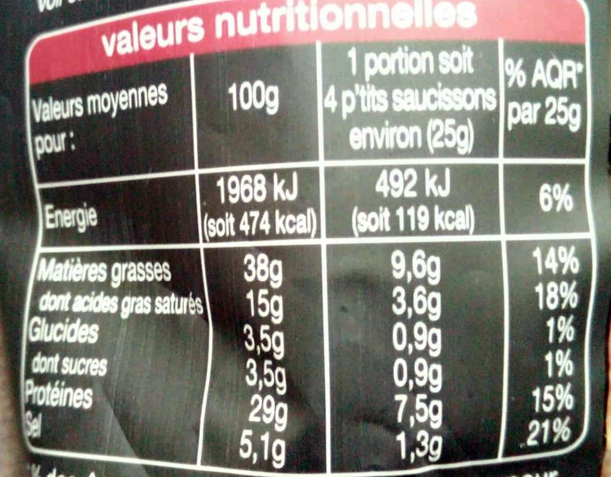 Auchan P'tits saucissons secs nature 200G packshot