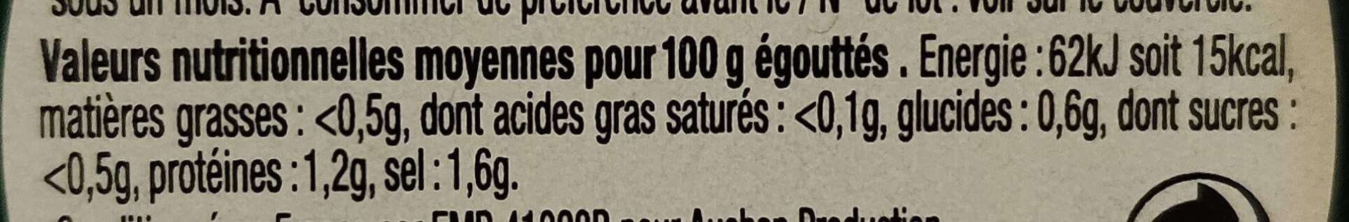 Auchan Cornichons extra-fins packshot