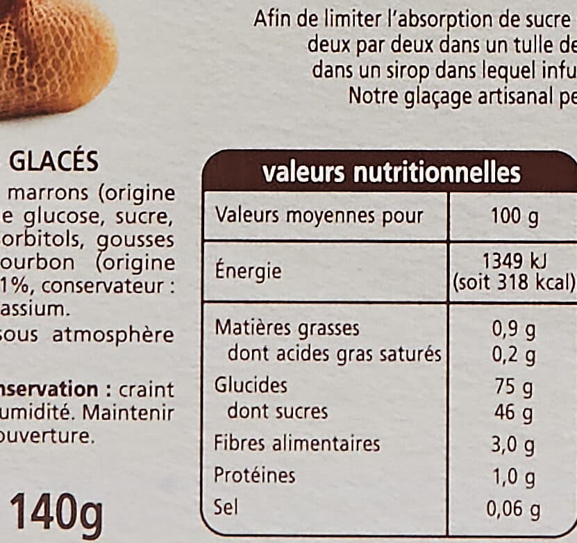 Vendôme Les Marrons Glacés - aux gousses de vanille bourbon de Madagascar packshot
