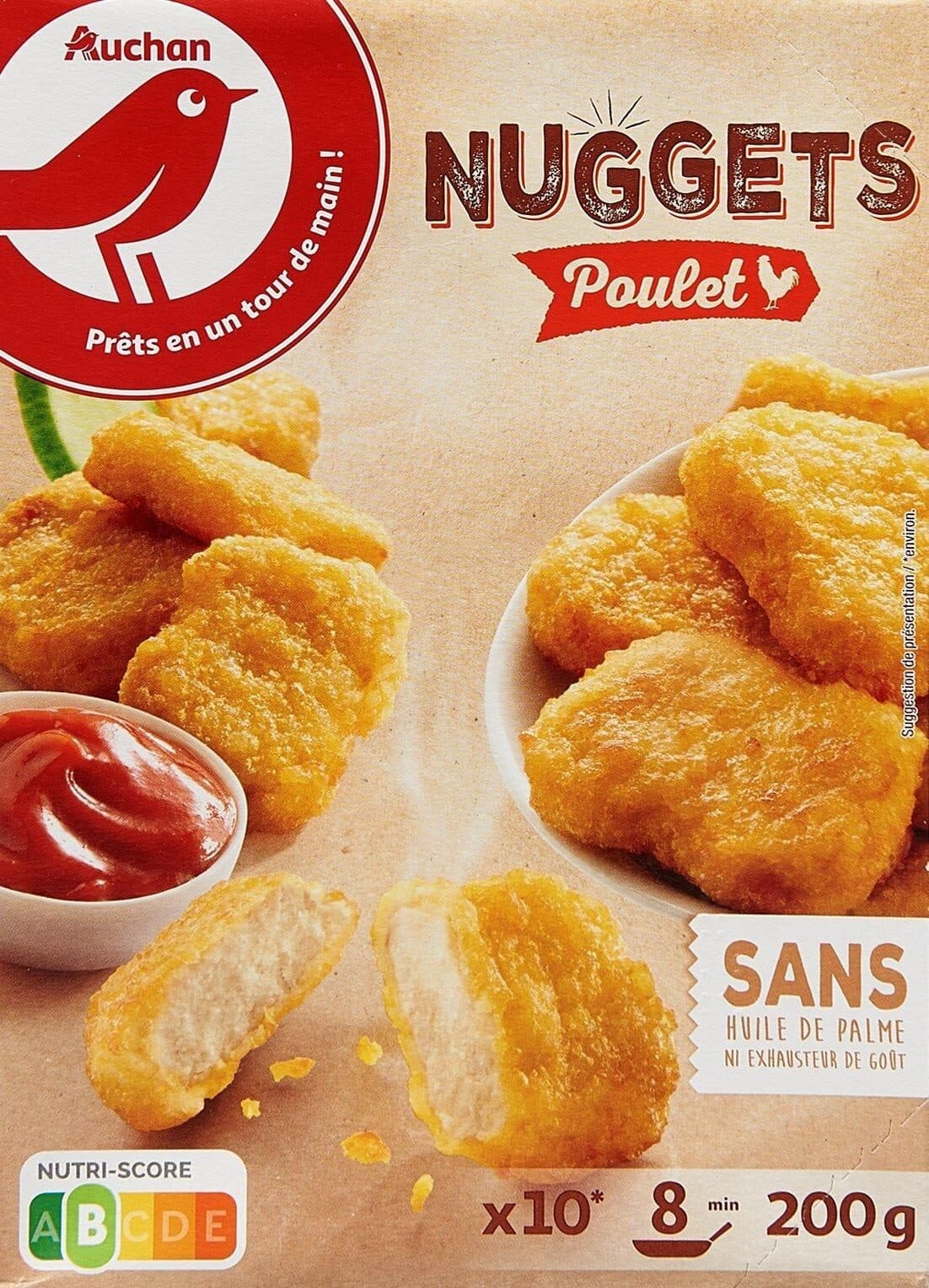 Auchan Nuggets poulet packshot