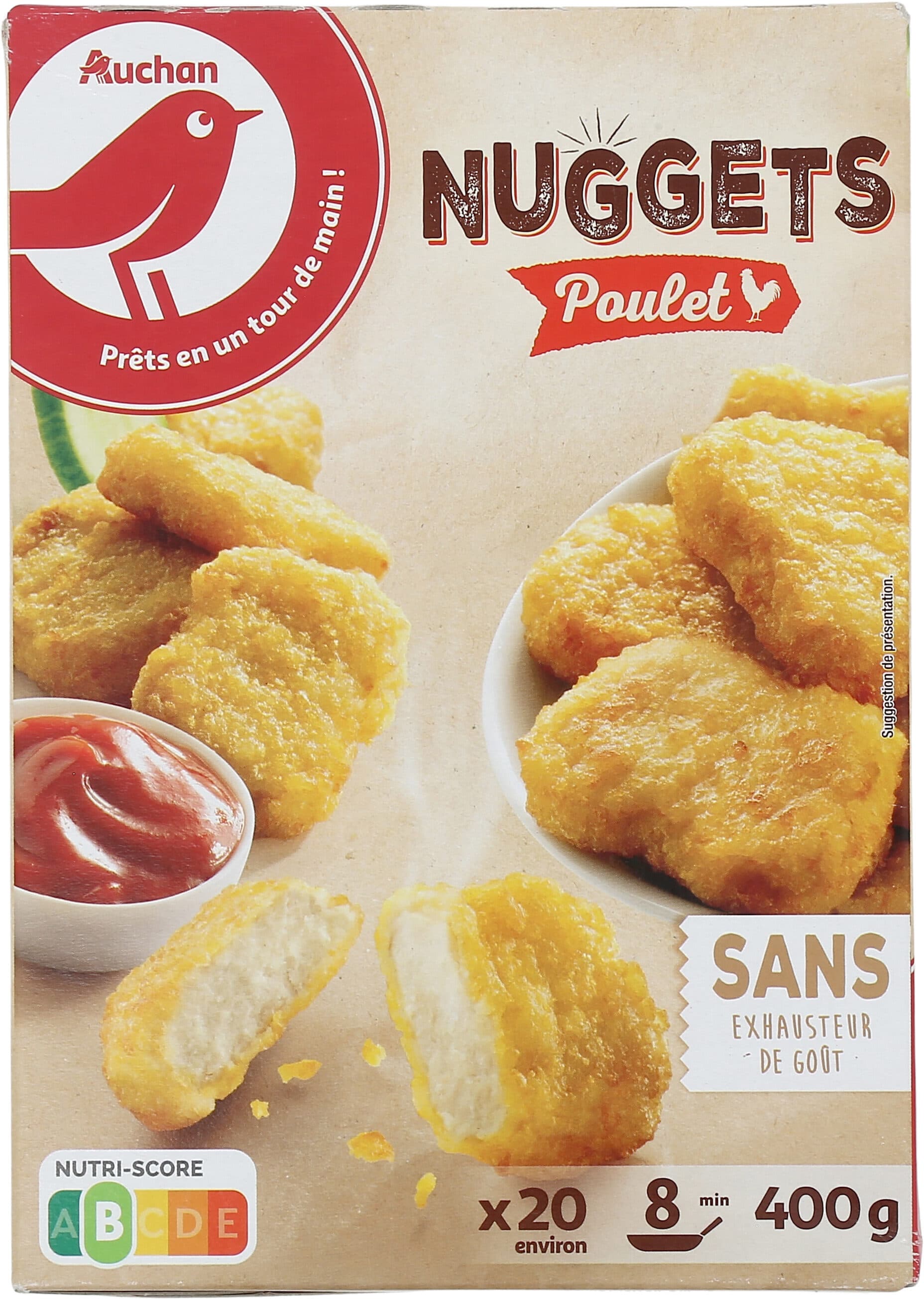 Auchan Nuggets poulet packshot