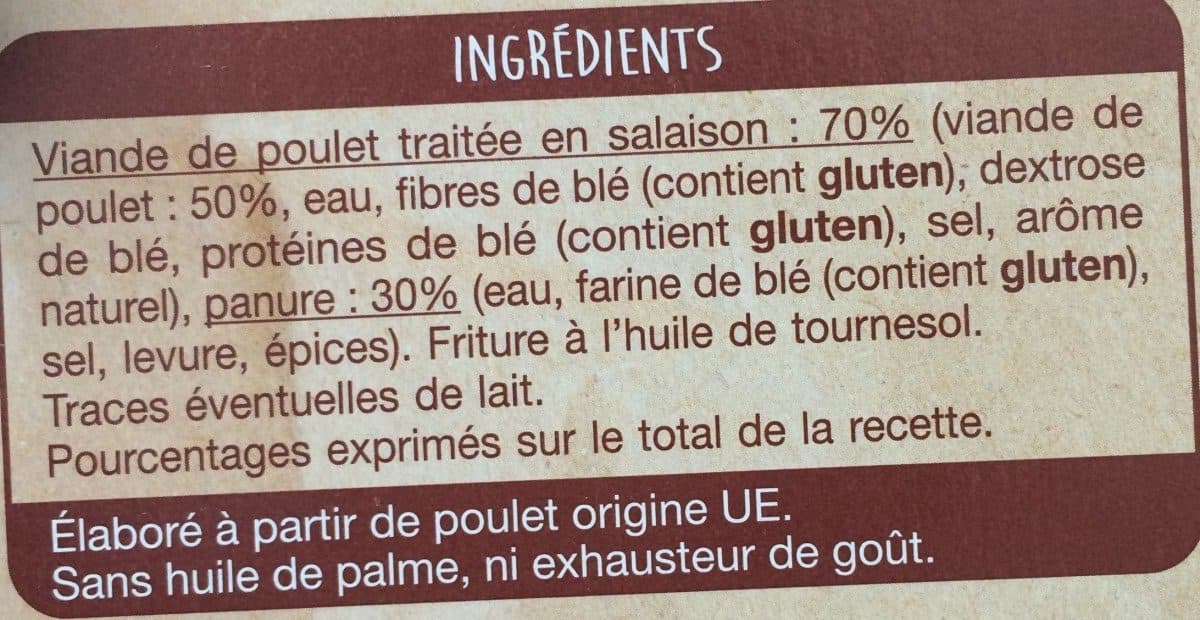 Auchan Nuggets poulet packshot