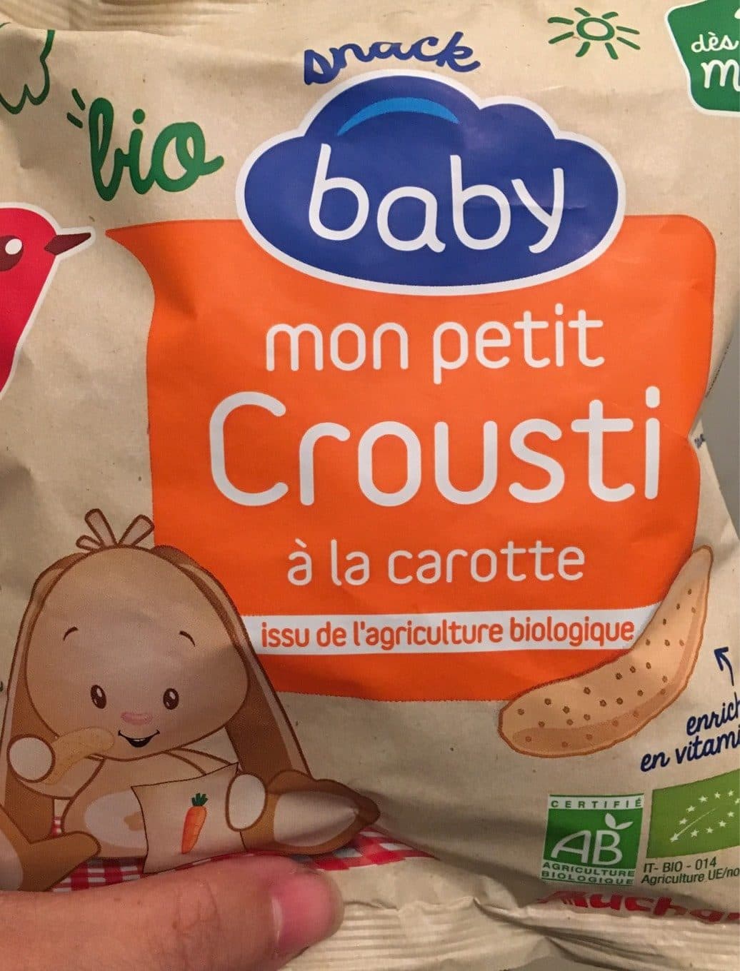 Auchan baby Mon petit crousti packshot