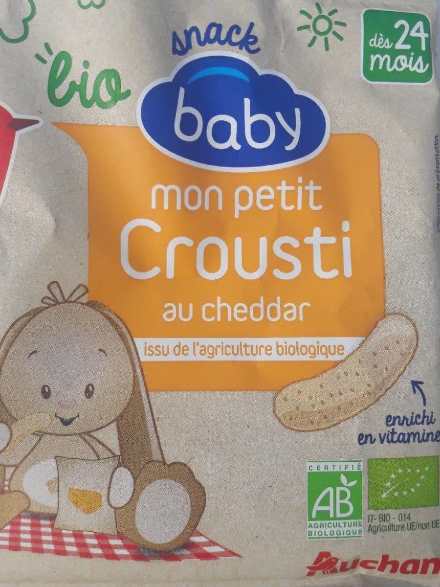 Auchan baby Mon petit crousti au cheddar packshot