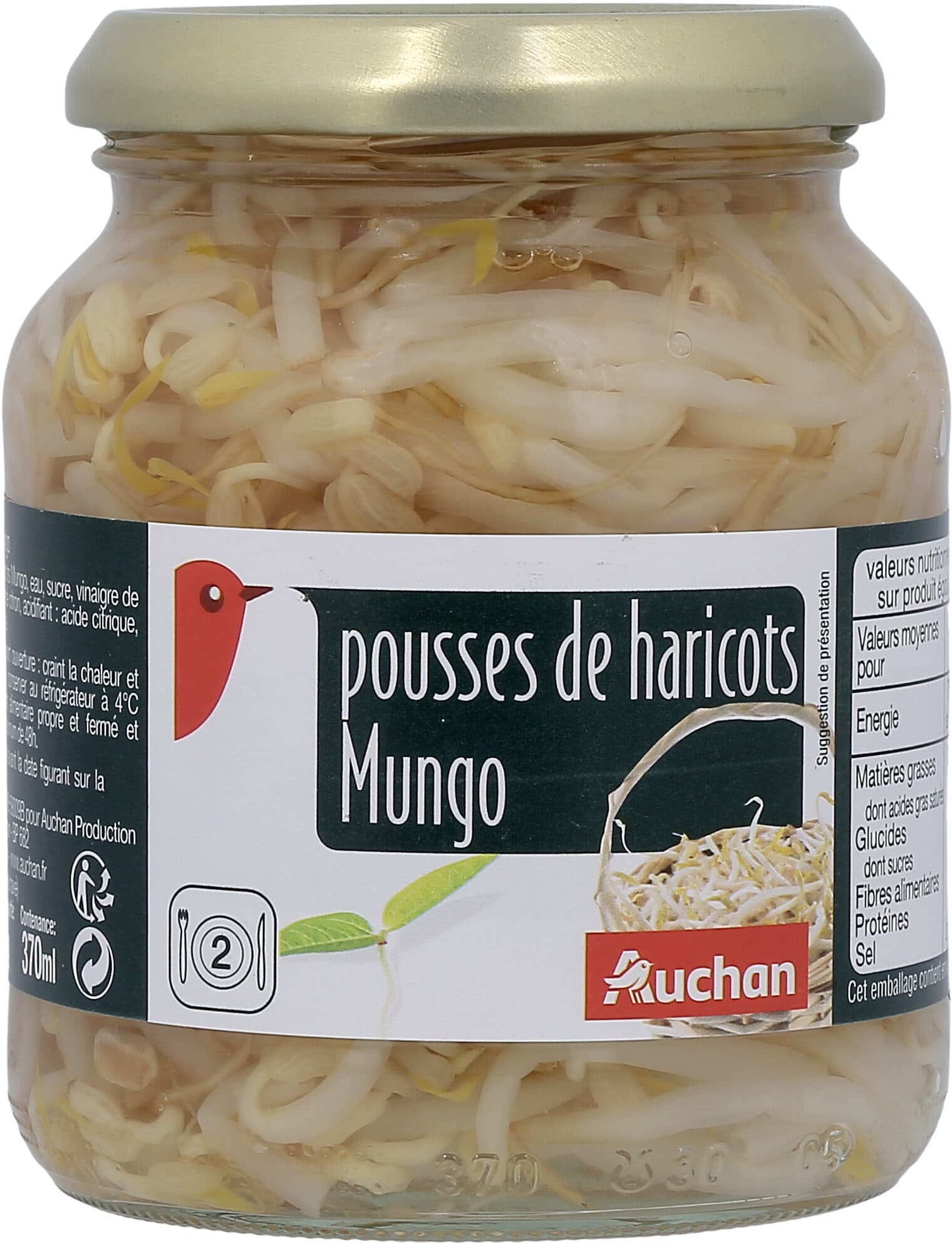 Auchan Pousses de Haricots Mungo packshot