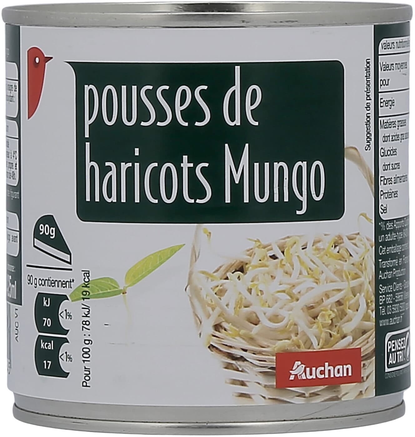 Auchan Pousses de Haricots Mungo packshot
